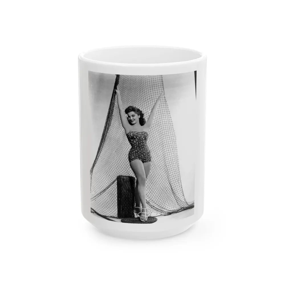 Debra Paget #648 (Vintage Female Icon) White Coffee Mug-15oz-Go Mug Yourself