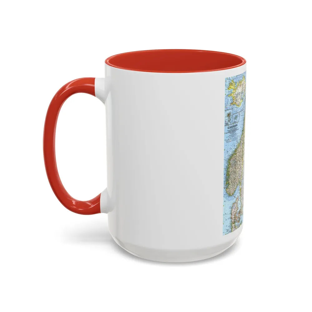 Scandinavia (1963) (Map) Accent Coffee Mug-Go Mug Yourself