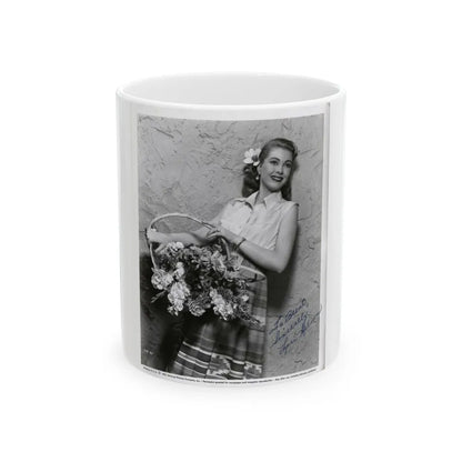 Lori Nelson #74 (Vintage Female Icon) White Coffee Mug-11oz-Go Mug Yourself