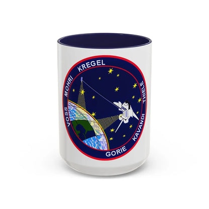 STS 99 (NASA) Accent Coffee Mug-15oz-Navy-Go Mug Yourself