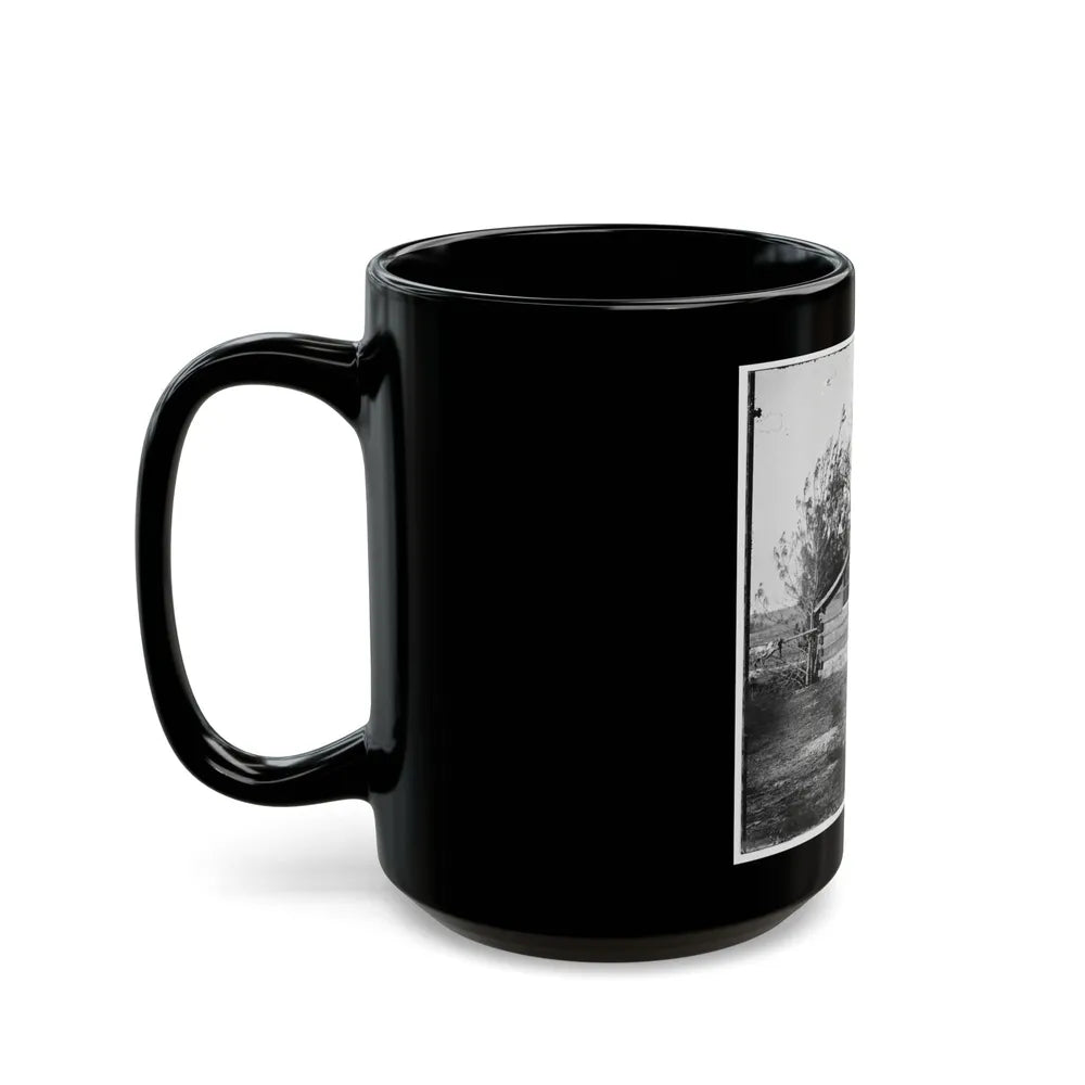 Captain Worrall's Quarters At Cedar Level, Va. (U.S. Civil War) Black Coffee Mug-Go Mug Yourself