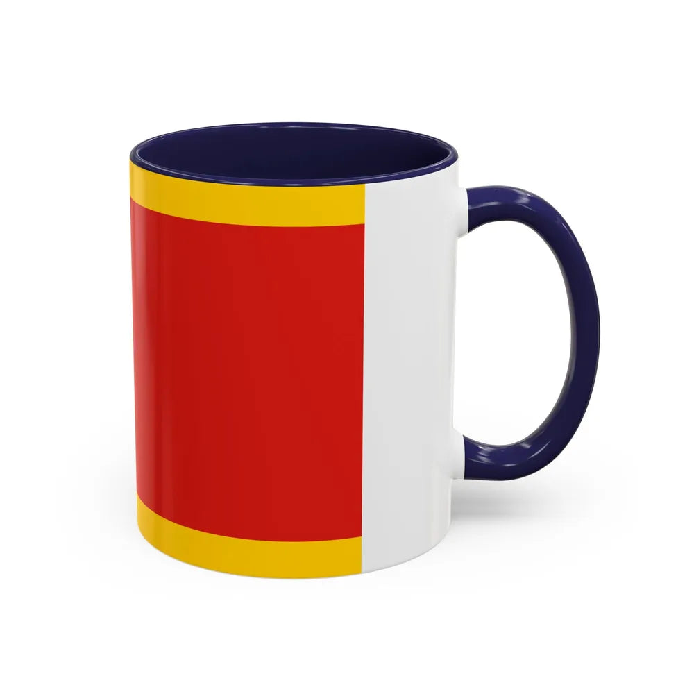 Flag of Kielce Poland - Accent Coffee Mug-Go Mug Yourself