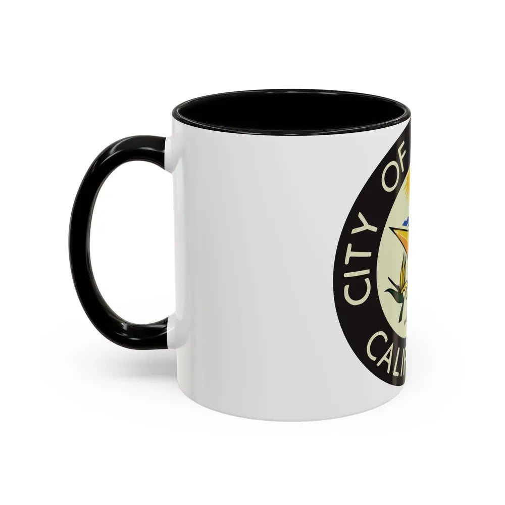 Seal of Carlsbad California - Accent Coffee Mug-Go Mug Yourself