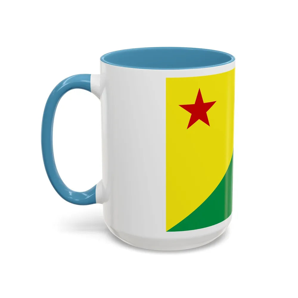 Flag of Acre Brazil - Accent Coffee Mug-Go Mug Yourself