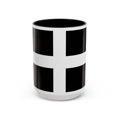 Flag of Cornwall UK - Accent Coffee Mug-15oz-Black-Go Mug Yourself