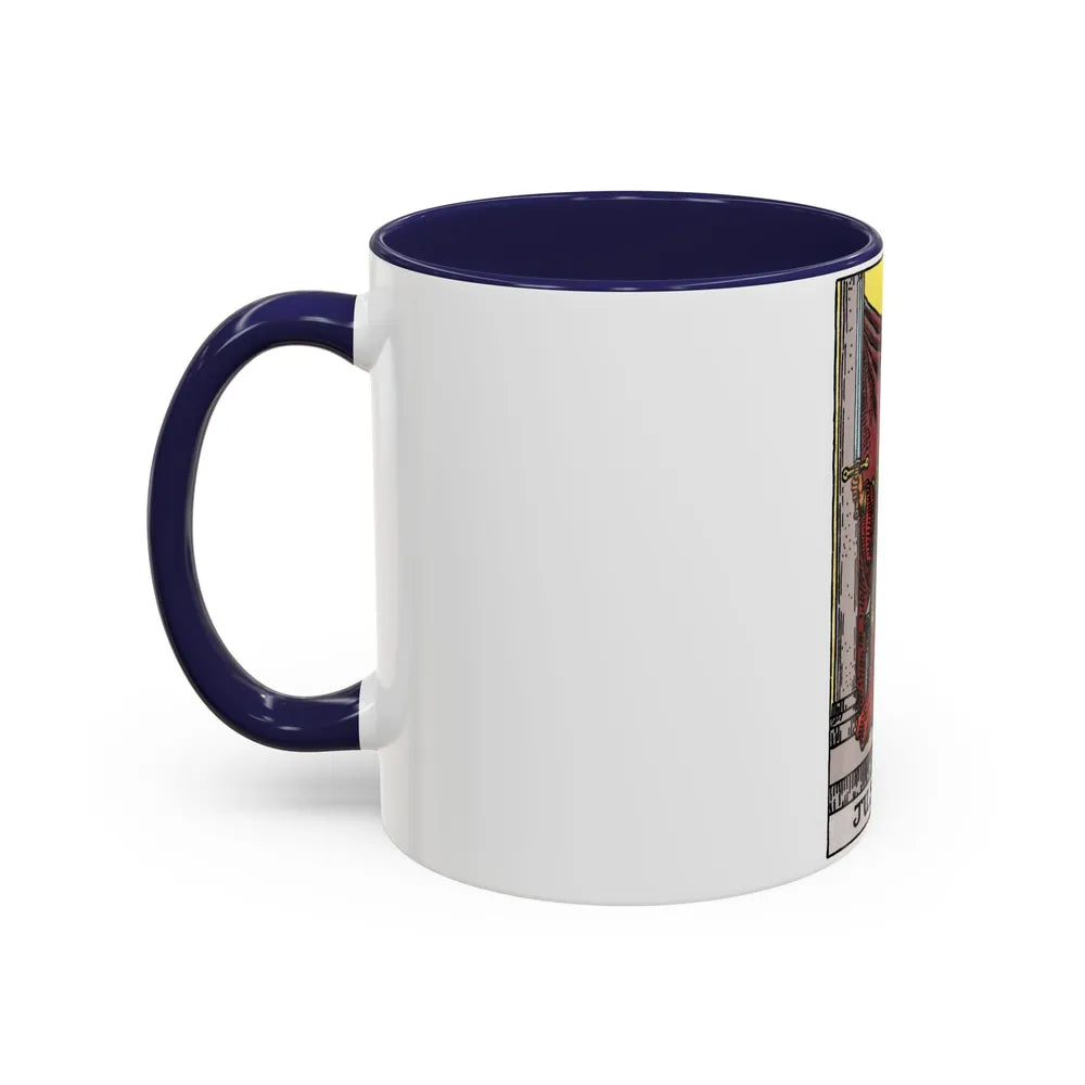 Justice (Tarot Card) Accent Coffee Mug-Go Mug Yourself