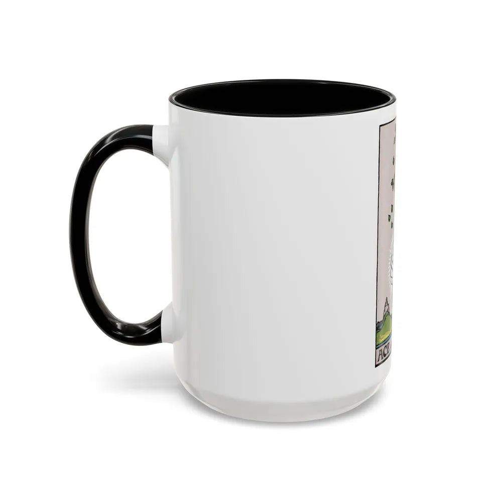 The Ace of Wands (Tarot Card) Accent Coffee Mug-Go Mug Yourself