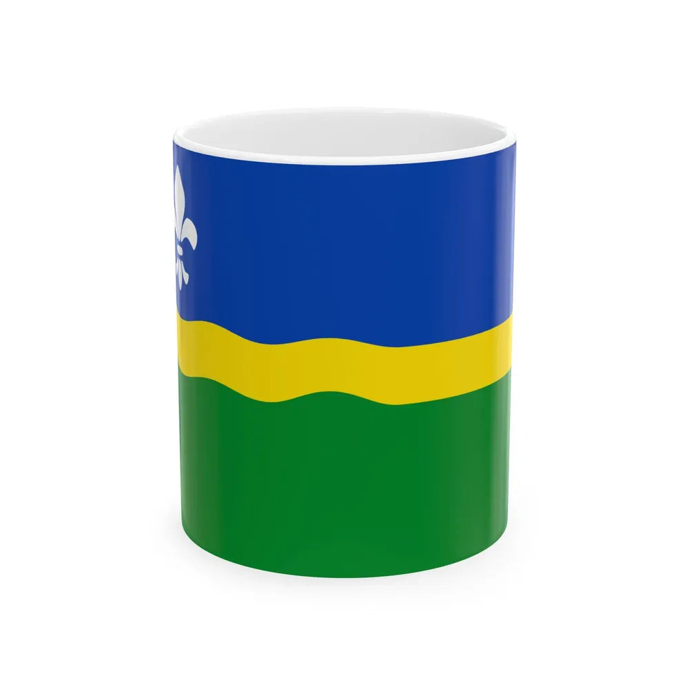 Flag of Flevoland Netherlands - White Coffee Mug-11oz-Go Mug Yourself