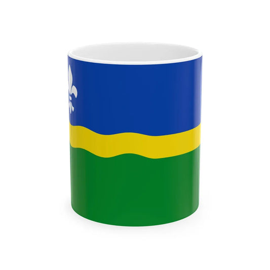 Flag of Flevoland Netherlands - White Coffee Mug-11oz-Go Mug Yourself