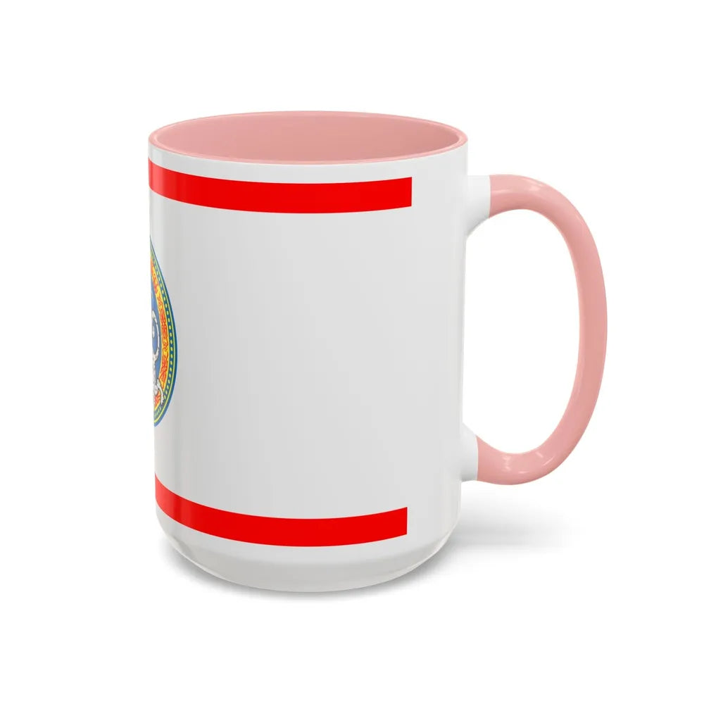 Flag of Almaty Kazakhstan - Accent Coffee Mug-Go Mug Yourself