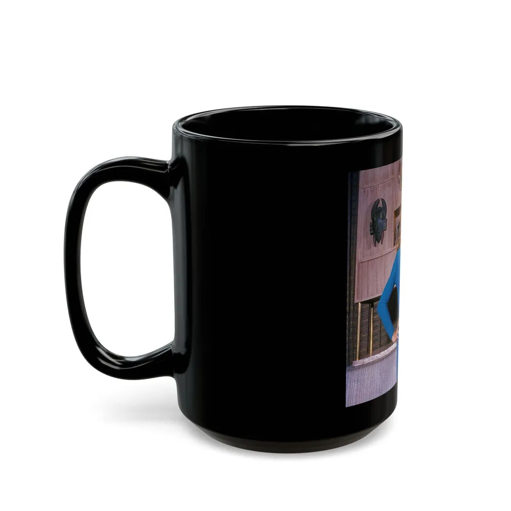 Julie Newmar #669 (Vintage Female Icon) Black Coffee Mug-Go Mug Yourself