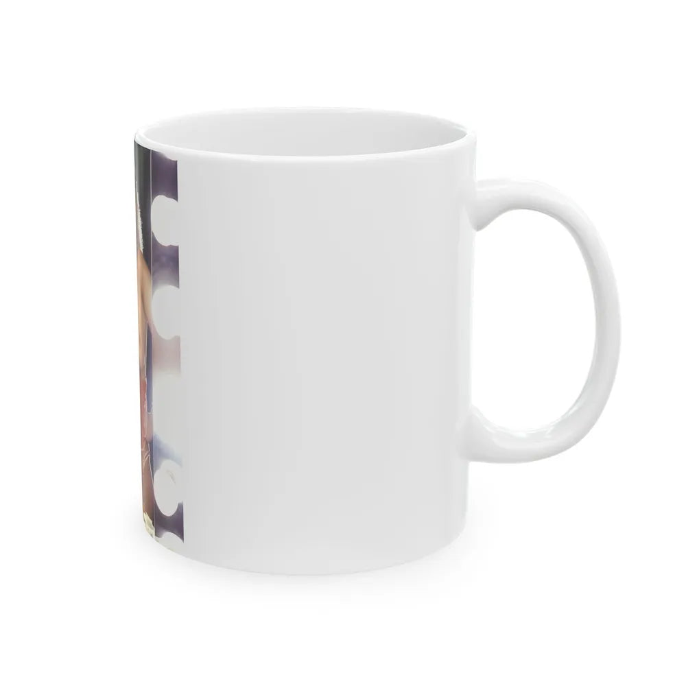 Linda Blair #106 - Partially Topless (Vintage Female Icon) White Coffee Mug-Go Mug Yourself