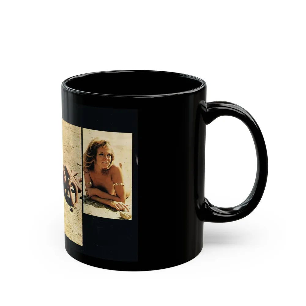 Julie Ege #217 (Vintage Female Icon) Black Coffee Mug-Go Mug Yourself