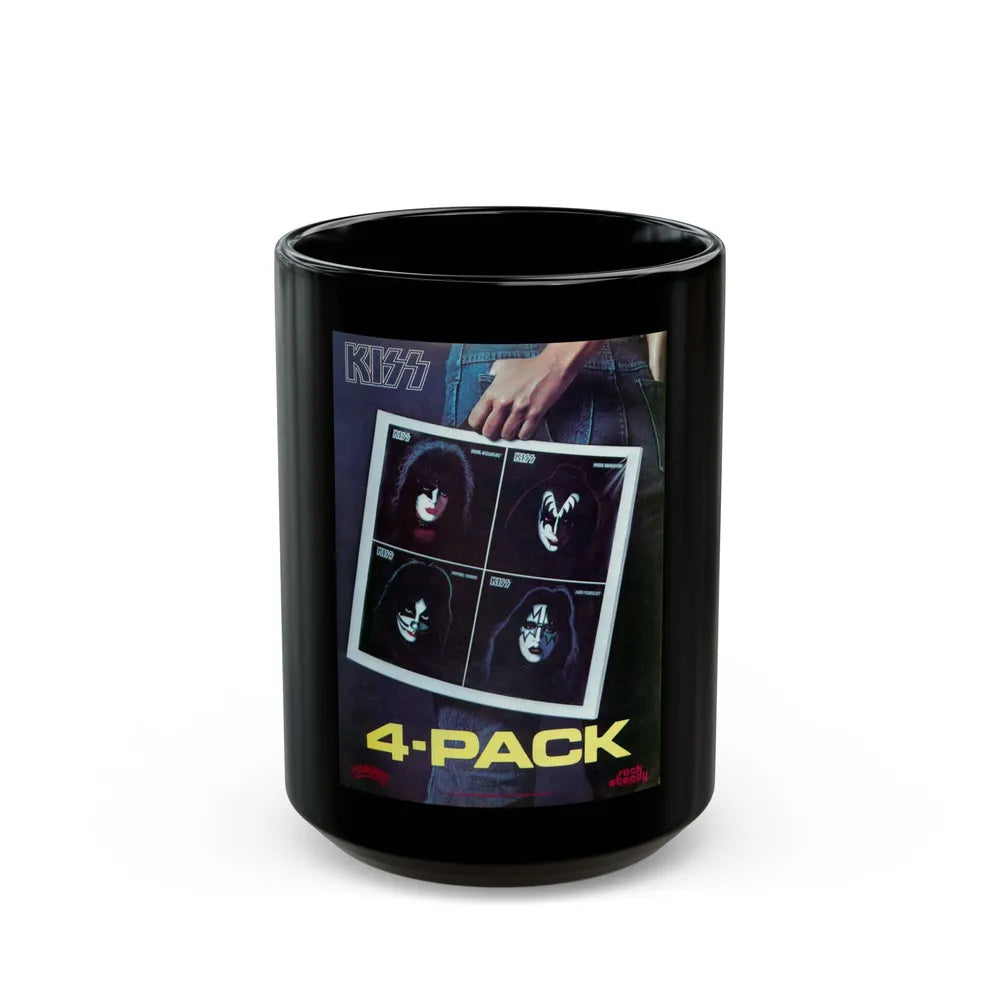 Kizz 1978 (Music Poster) Black Coffee Mug-15oz-Go Mug Yourself