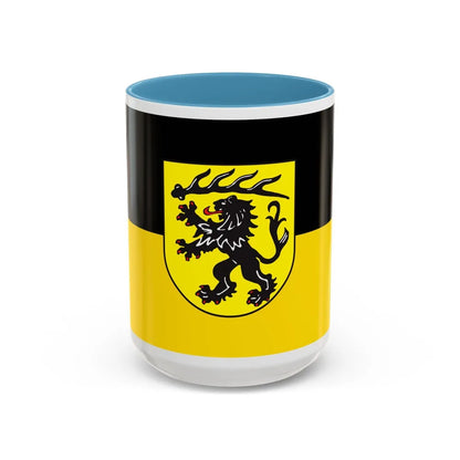 Flag of Goppingen Germany - Accent Coffee Mug-15oz-Light Blue-Go Mug Yourself