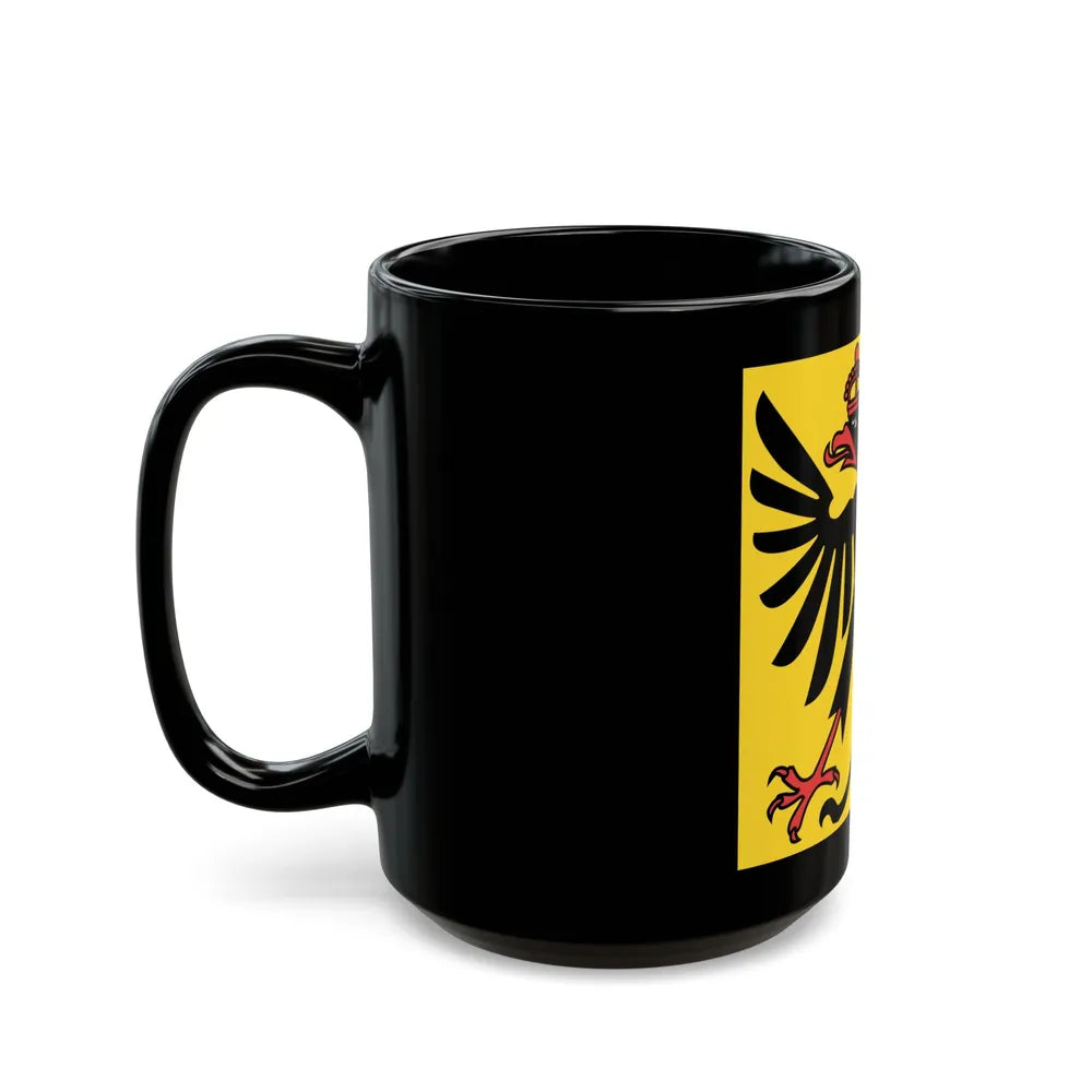 Flag of Canton of Geneva Switzerland - Black Coffee Mug-Go Mug Yourself