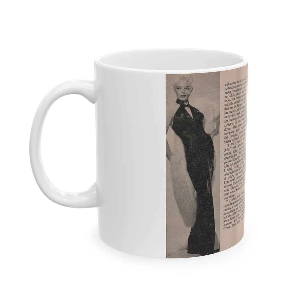 Sheree North #159 - Pages 24 & 25 from 66 PHOTOGRAPHS OF Sheree NORTH U.K. Pocket Mag. (Vintage Female Icon) White Coffee Mug-Go Mug Yourself