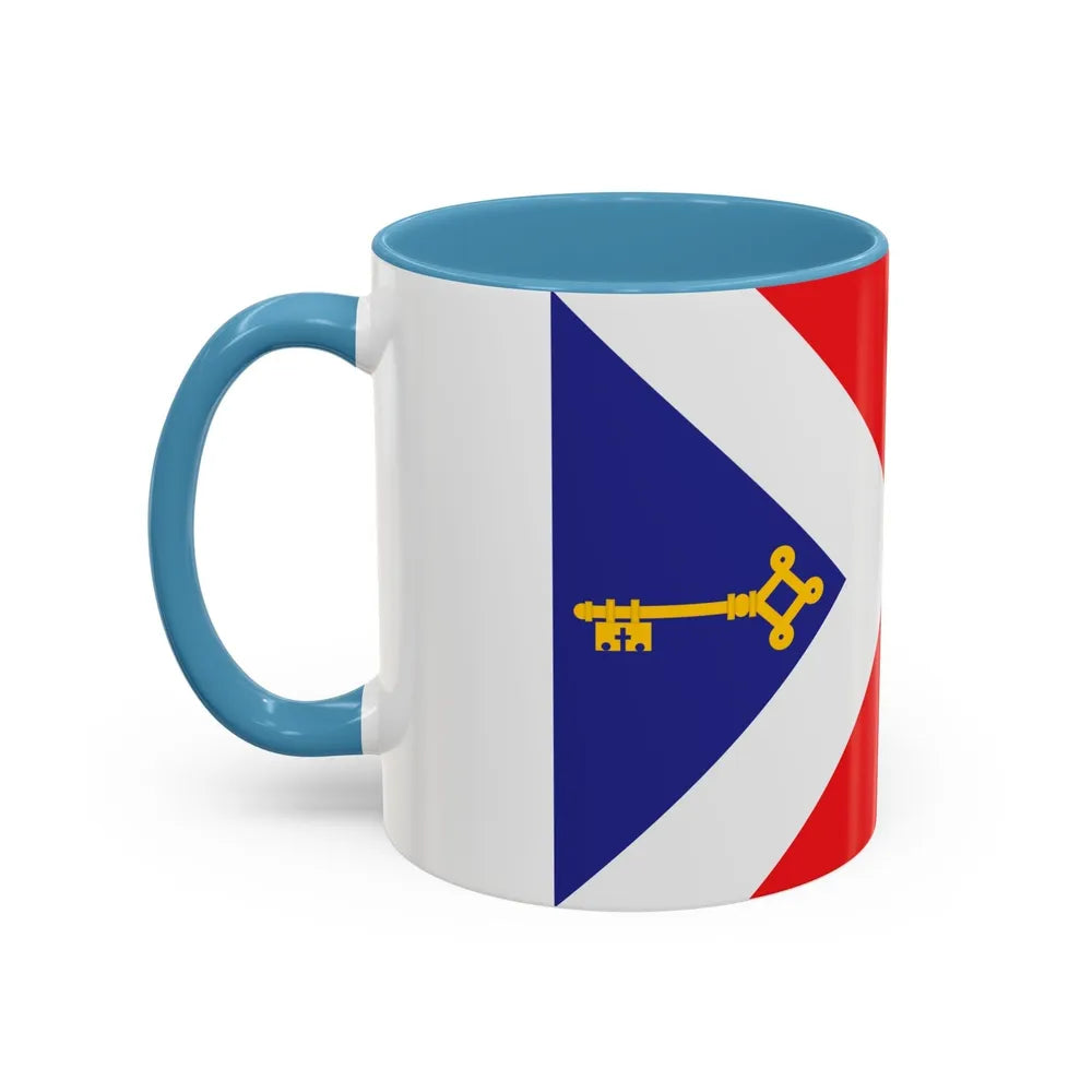 Flag of Gori Georgia - Accent Coffee Mug-Go Mug Yourself