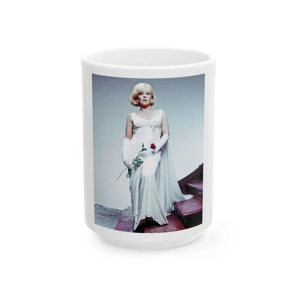 Kim Novak #332 (Vintage Female Icon) White Coffee Mug-15oz-Go Mug Yourself