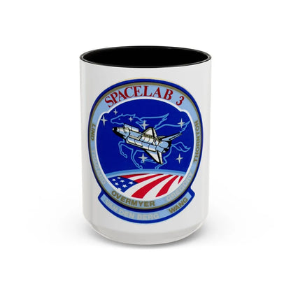 STS 51 b (NASA) Accent Coffee Mug-15oz-Black-Go Mug Yourself