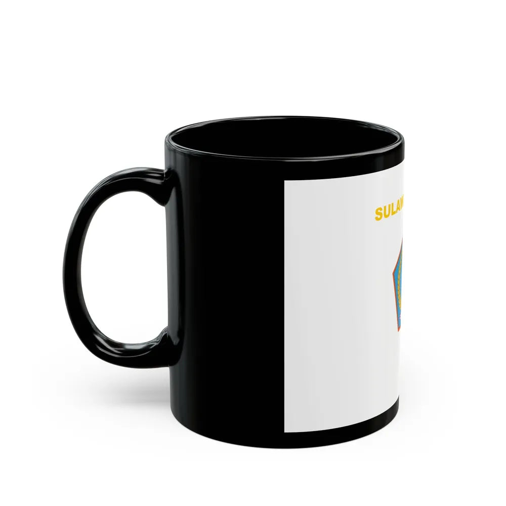 Flag of North Sulawesi Indonesia - Black Coffee Mug-Go Mug Yourself