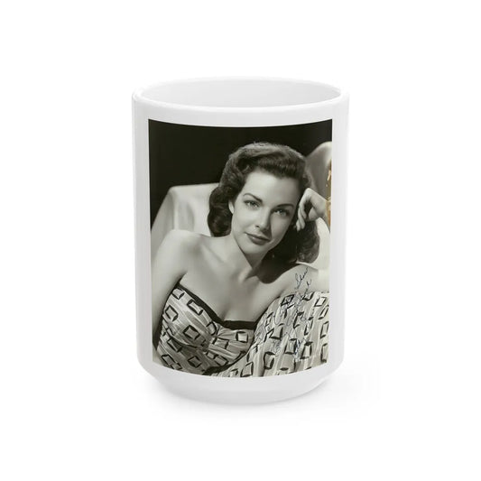 Cathy Downs #67 (Vintage Female Icon) White Coffee Mug-15oz-Go Mug Yourself