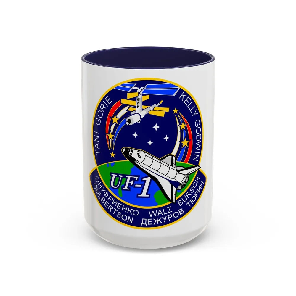 STS 108 (NASA) Accent Coffee Mug-15oz-Navy-Go Mug Yourself