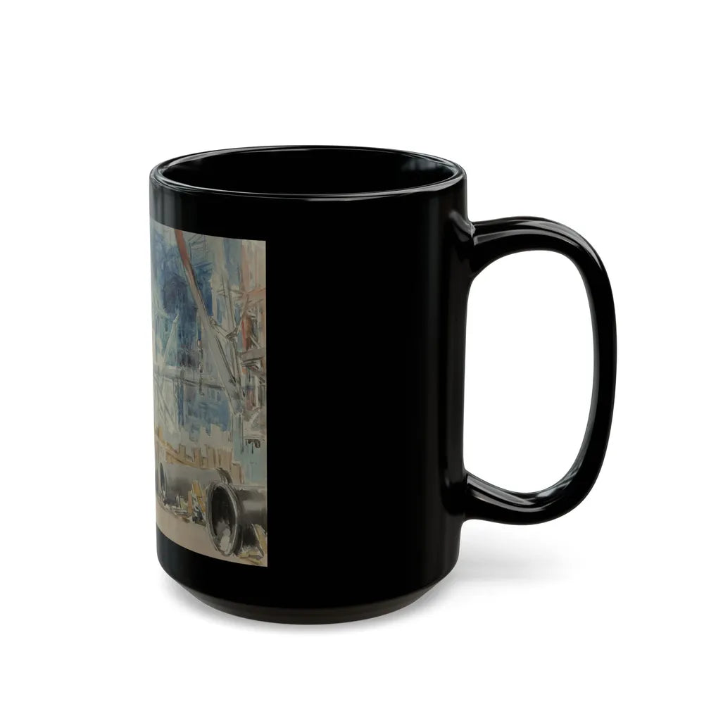 Construction, circa 1911 - Black Coffee Mug-Go Mug Yourself