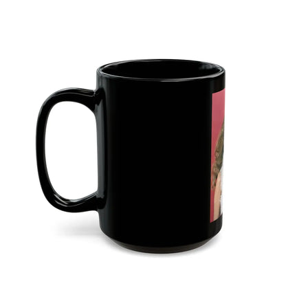 Julie Ege #148 (Vintage Female Icon) Black Coffee Mug-Go Mug Yourself