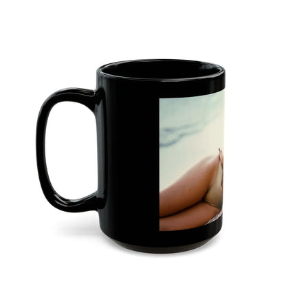 Barbara Carrera #63_1 (Vintage Female Icon) Black Coffee Mug-Go Mug Yourself