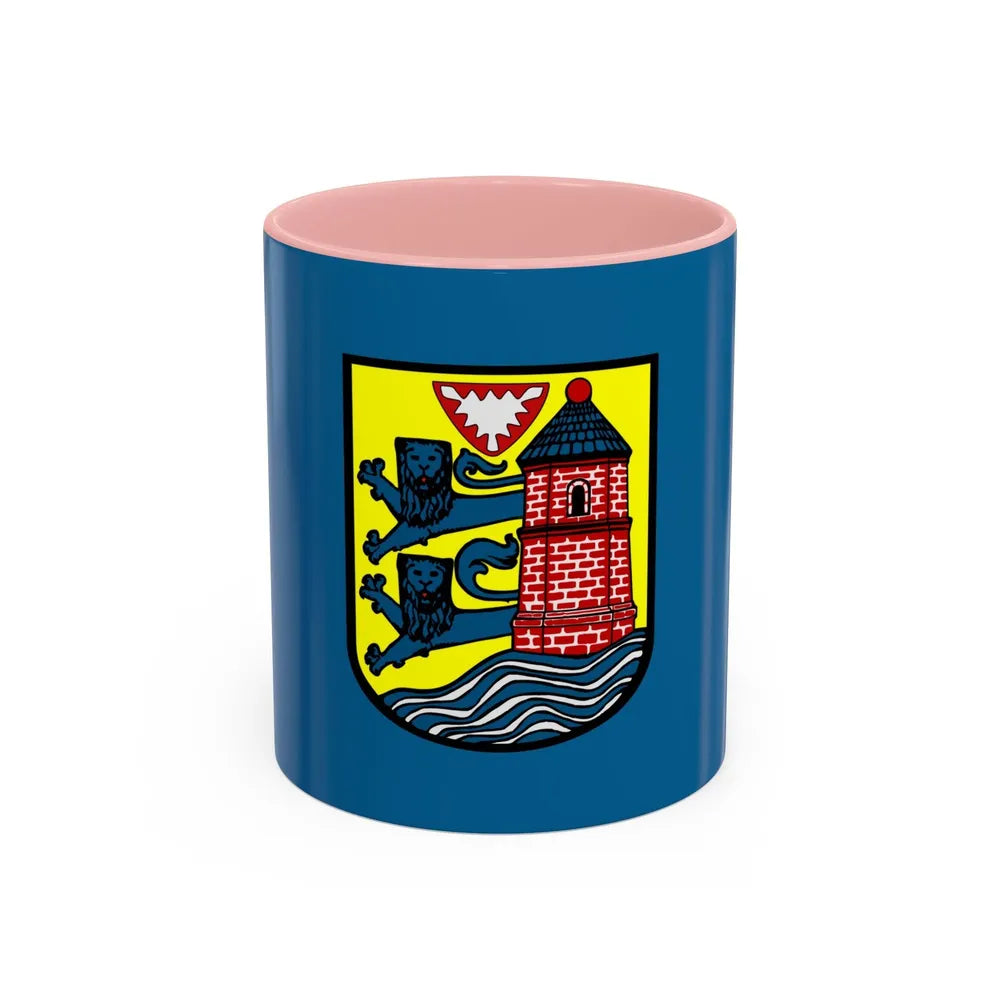 Flag of Flensburg Germany - Accent Coffee Mug-11oz-Pink-Go Mug Yourself