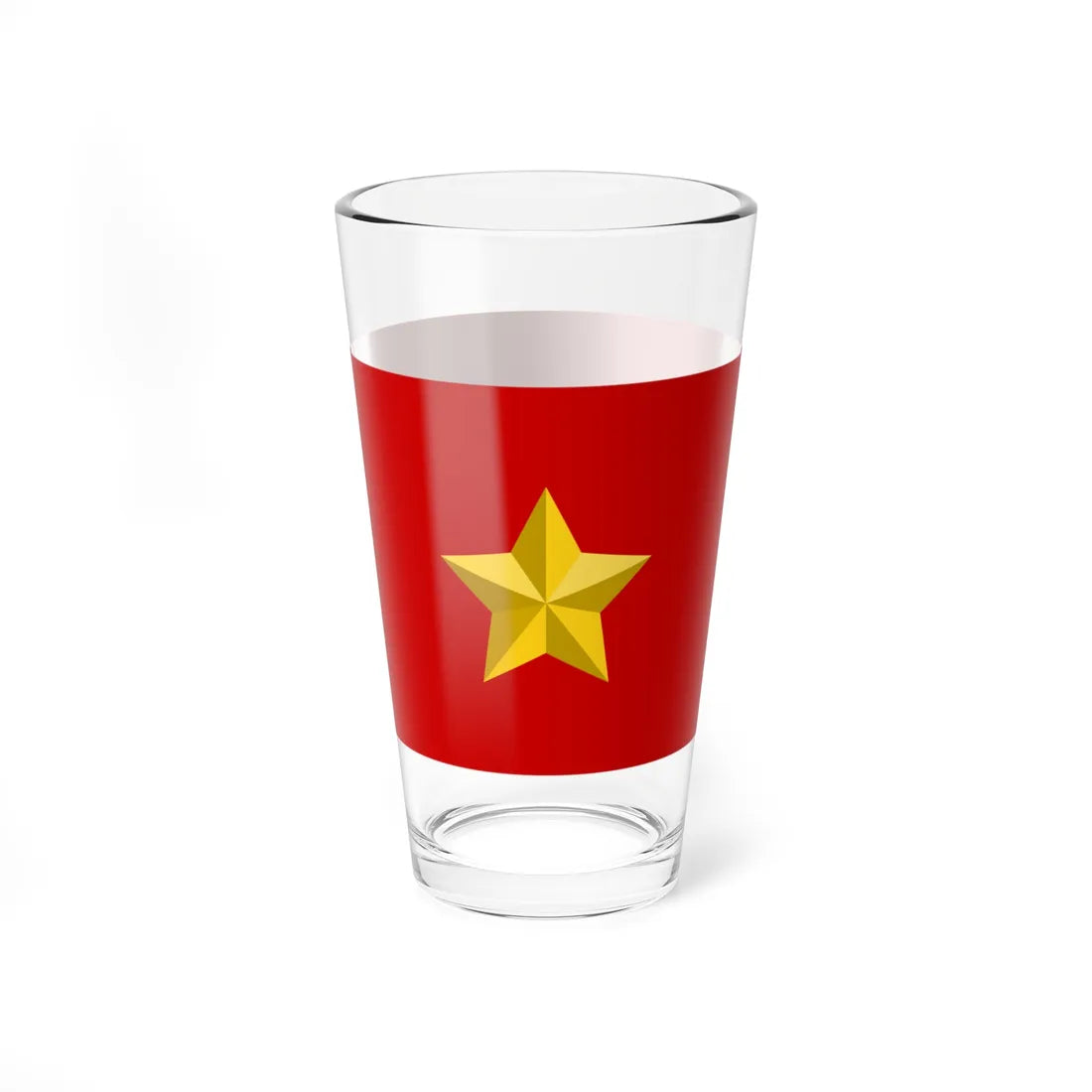 BD Army Brigadier General Star Plate (Bangladesh) (Coat of Arms) Pint Glass 16oz 16oz - Go Mug Yourself