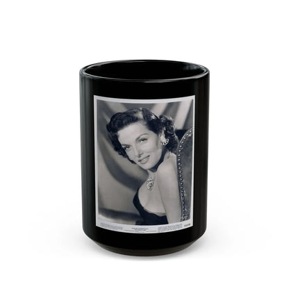 Jane Russell #231 (Vintage Female Icon) Black Coffee Mug-15oz-Go Mug Yourself