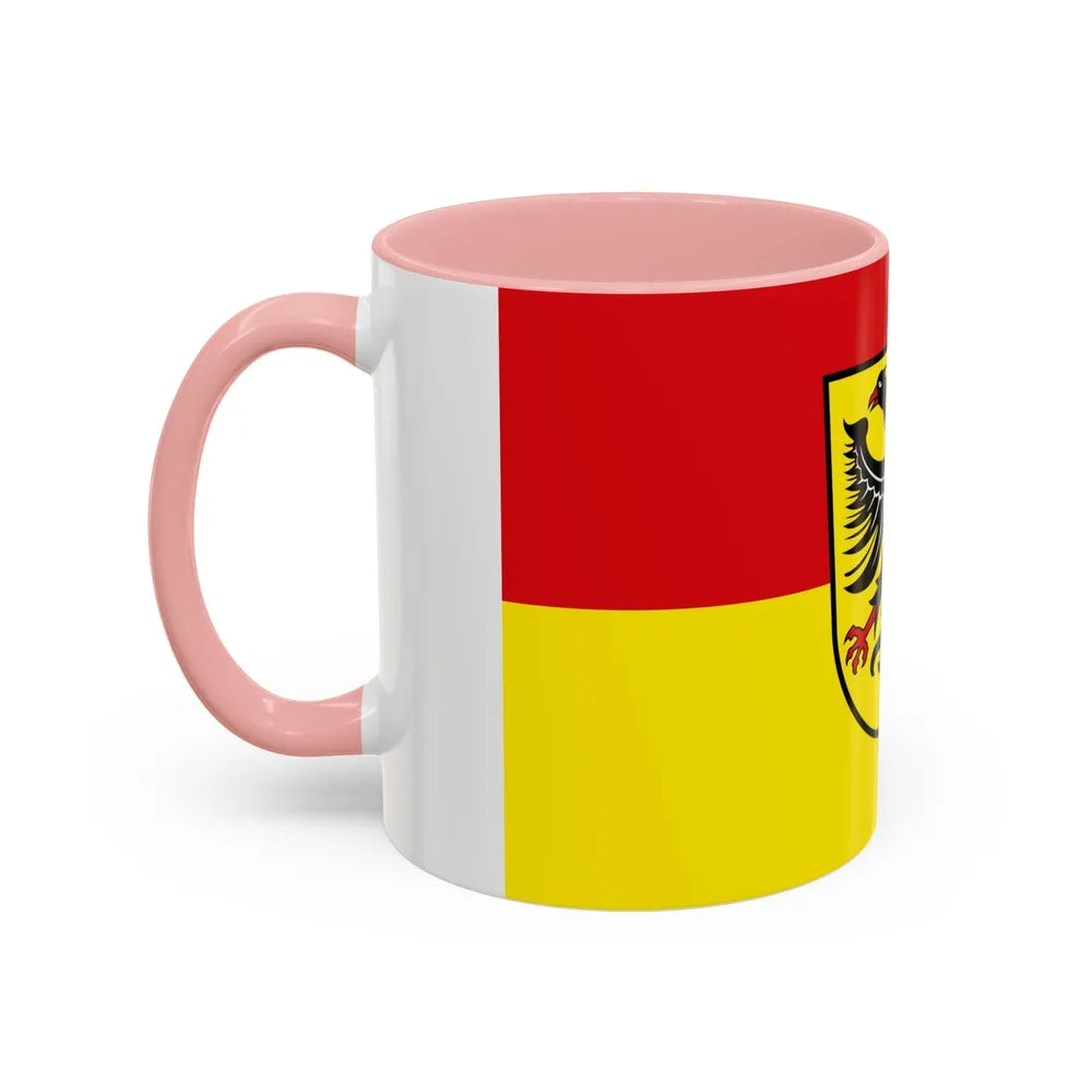 Flag of Biberach Germany - Accent Coffee Mug-Go Mug Yourself