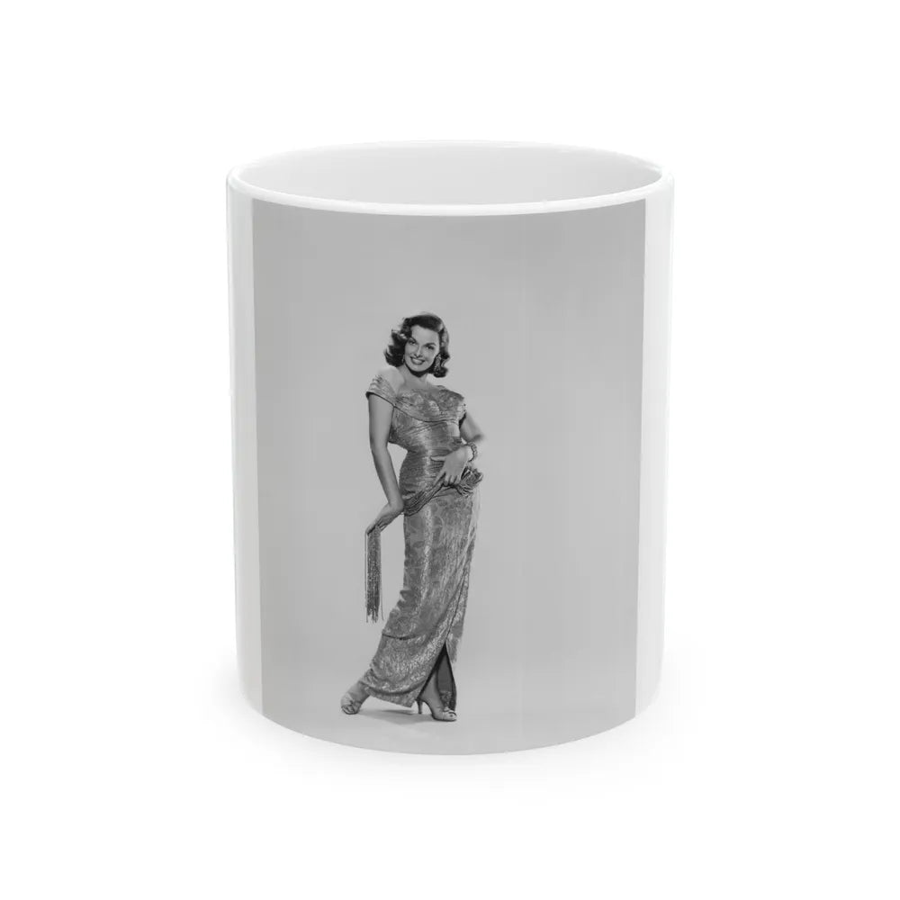 Jane Russell #179 (Vintage Female Icon) White Coffee Mug-11oz-Go Mug Yourself