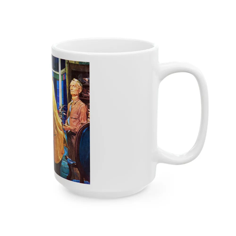 Crime Fiction in Saturday Evening Post - White Coffee Mug-Go Mug Yourself