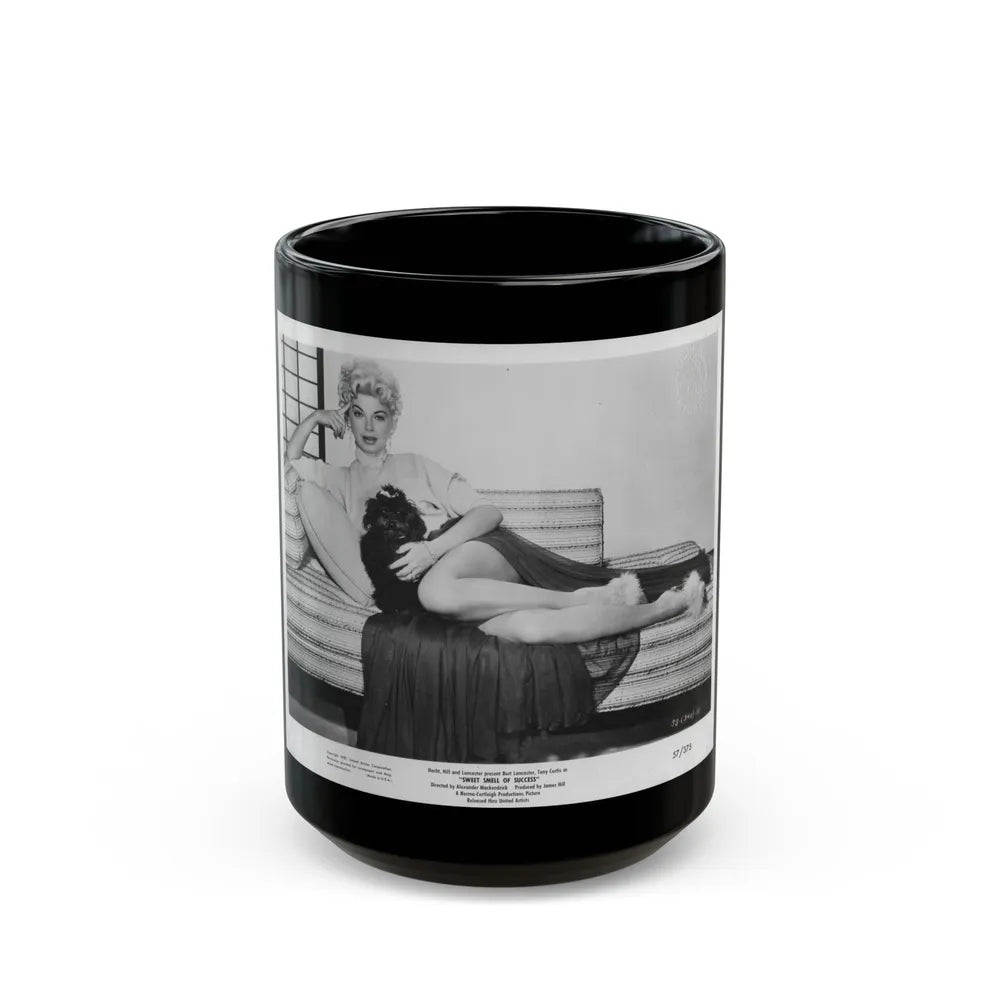 Barbara Nichols #442 (Vintage Female Icon) Black Coffee Mug-15oz-Go Mug Yourself