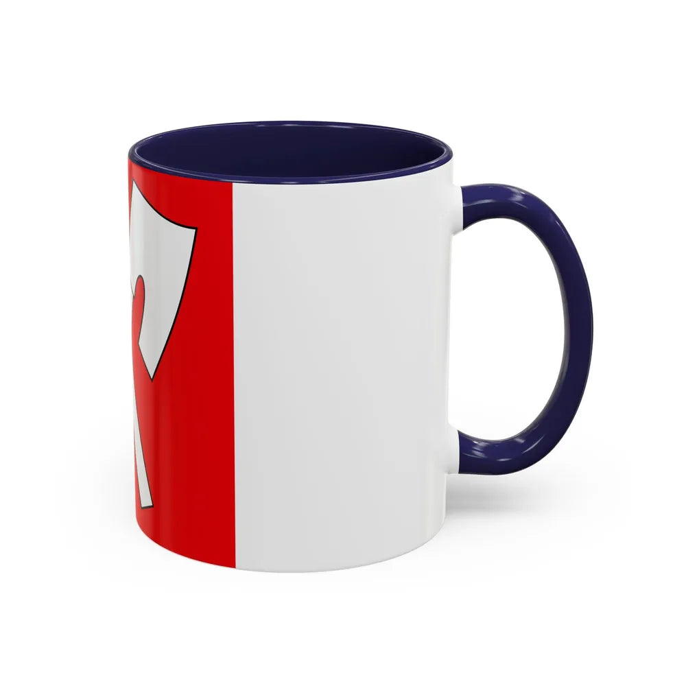 Flag of Biel Switzerland - Accent Coffee Mug-Go Mug Yourself