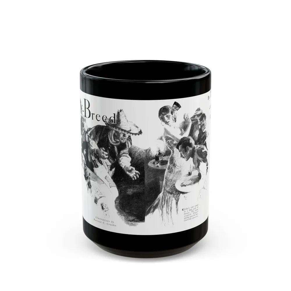 Half-Breed (1), Cosmopolitan, December 1929 - Black Coffee Mug-15oz-Go Mug Yourself