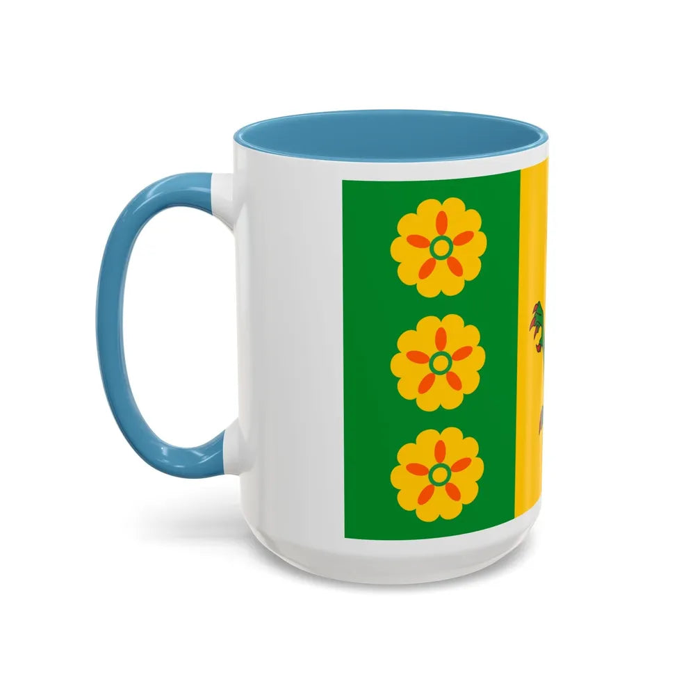 Flag of Evenley UK - Accent Coffee Mug-Go Mug Yourself