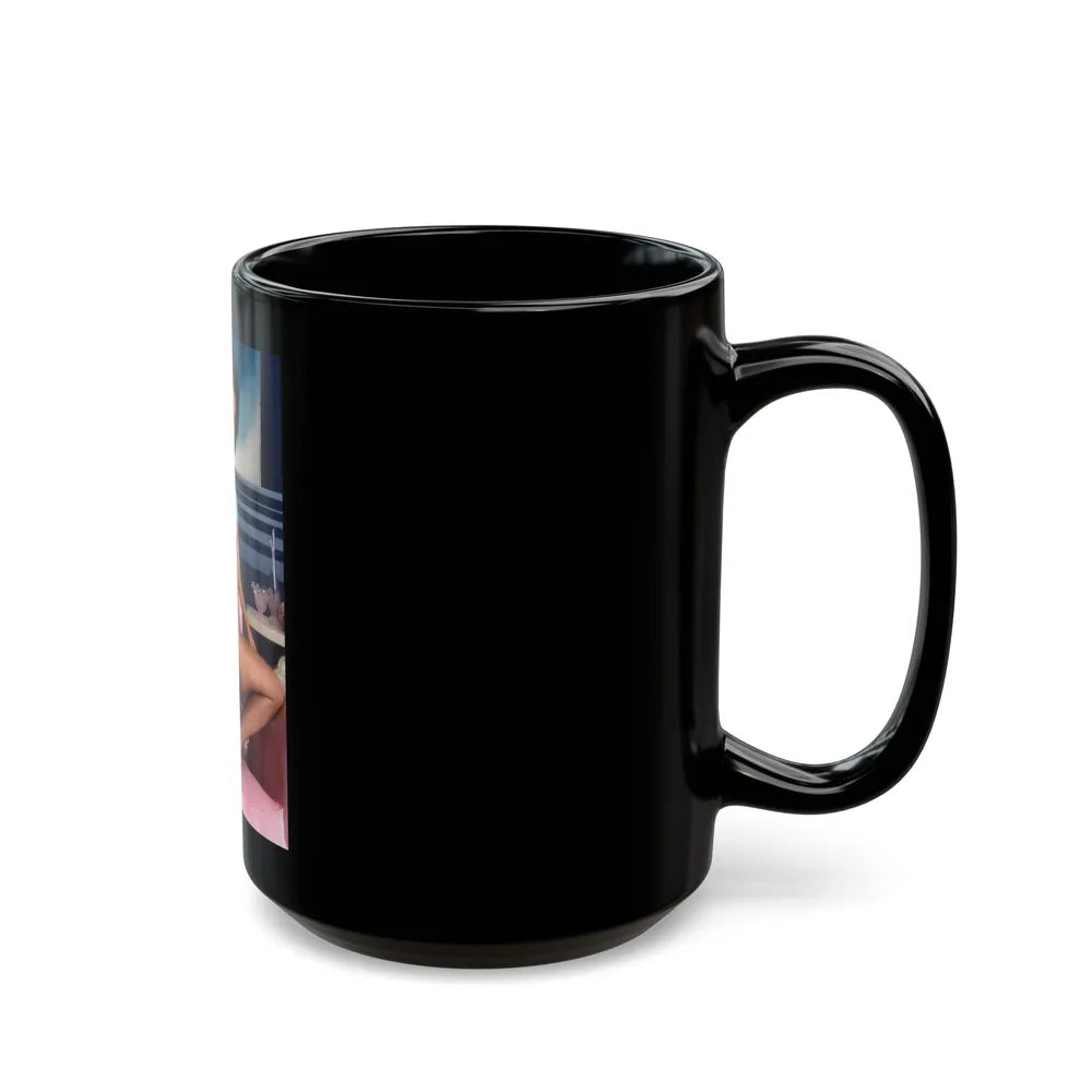 Ola Ray #115 (Vintage Female Icon) Black Coffee Mug-Go Mug Yourself