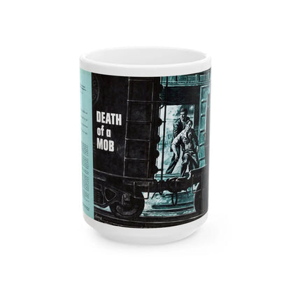 Death of a Mob, Male magazine, February 1957 - White Coffee Mug-15oz-Go Mug Yourself