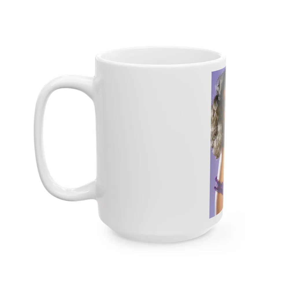 Linda Blair #197 - Partially Topless (Vintage Female Icon) White Coffee Mug-Go Mug Yourself