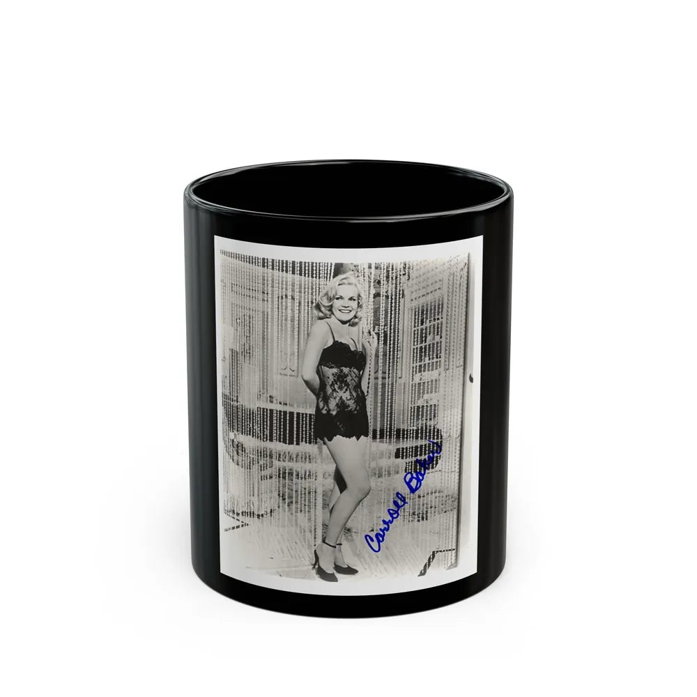 Carroll Baker #53 (Vintage Female Icon) Black Coffee Mug-11oz-Go Mug Yourself