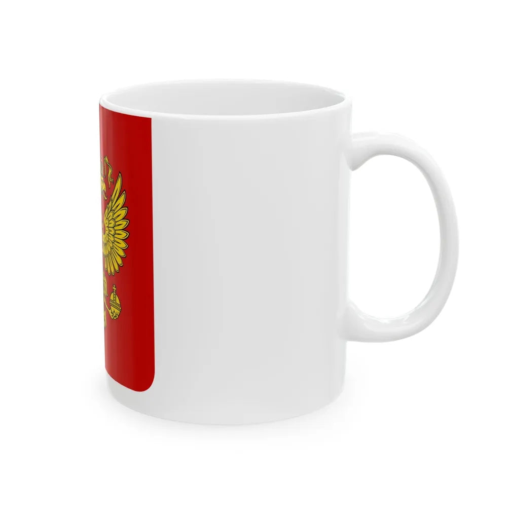 Coat of Arms of the Russian Federation - White Coffee Mug-Go Mug Yourself