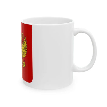 Coat of Arms of the Russian Federation - White Coffee Mug-Go Mug Yourself