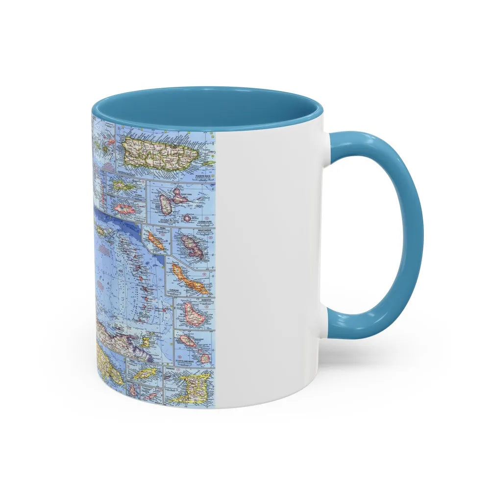 West Indies (1962) (Map) Accent Coffee Mug-Go Mug Yourself