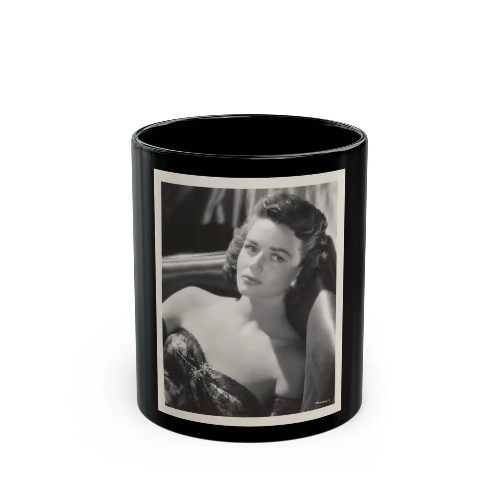 Dorothy Malone #129 (Vintage Female Icon) Black Coffee Mug-11oz-Go Mug Yourself