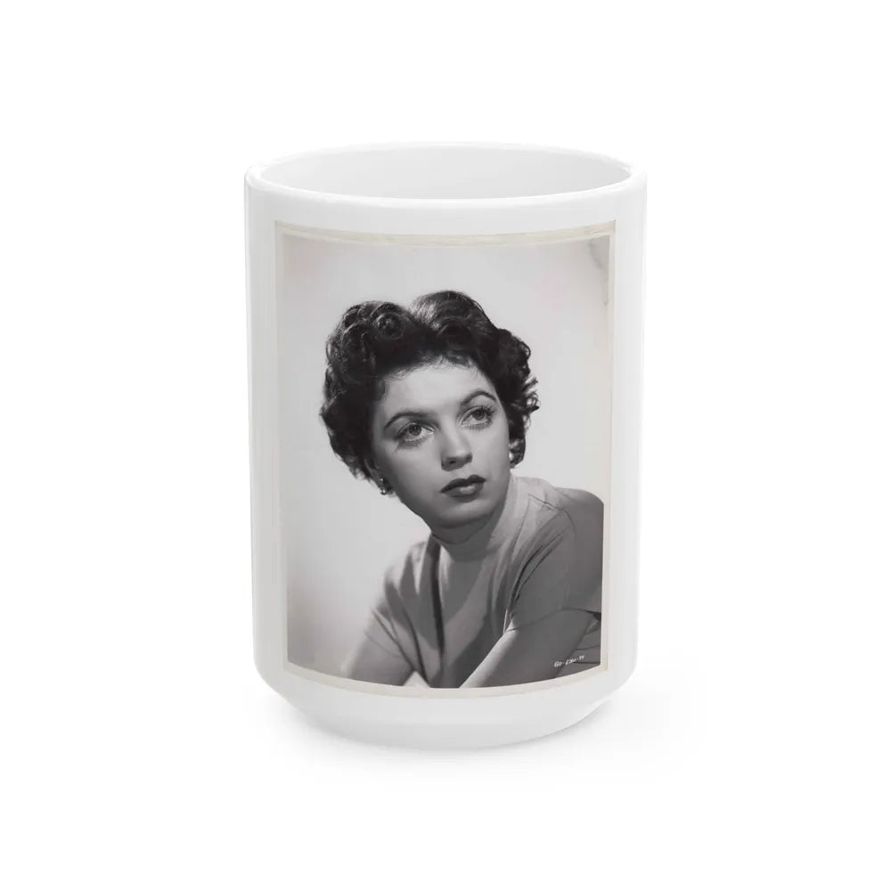 Faith Domergue #150 (Vintage Female Icon) White Coffee Mug-15oz-Go Mug Yourself