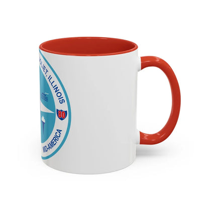 Seal of Joliet Illinois - Accent Coffee Mug-Go Mug Yourself